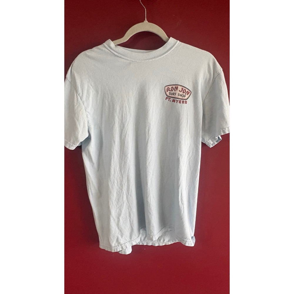 Ron Jon Surf Shop Ft Myers T-Shirt Mens Medium Blue Comfort Colors Graphic Tee